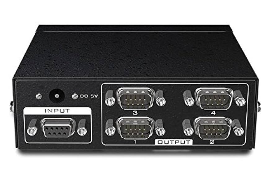 Amazon.co.jp: ES-Tune RS232分配器 1入力4出力 DB9 9ピン 双方